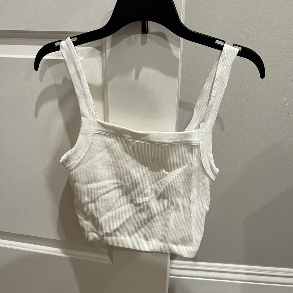 White crop top